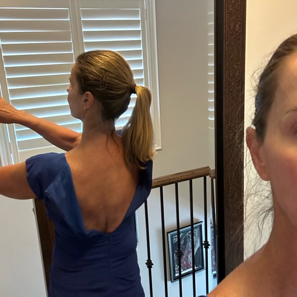 STUNNING Nicole Miller Royal Blue Super Flattering dress. Vintage. - Picture 12 of 12